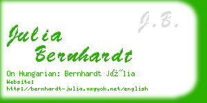 julia bernhardt business card